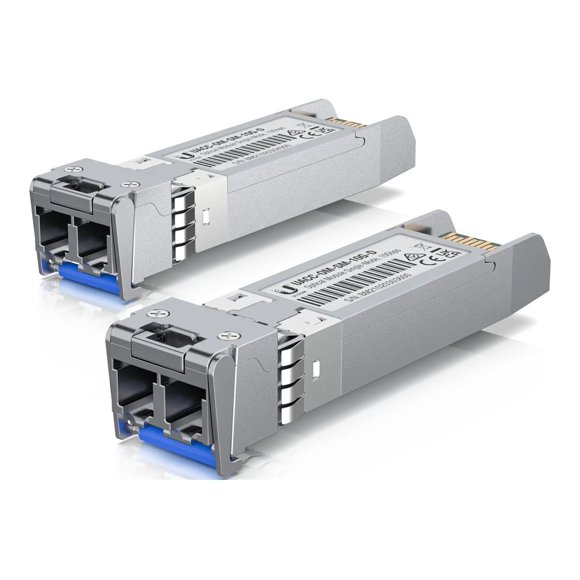 Ubiquiti UACC-OM-SM-10G-D - SFP+ transceiver module - 10GbE - LC single-mode - up to 6.2 miles - 1310 nm (pack of 2)