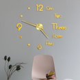 thumbnail image 4 of Dvkptbk Clock Frameless DIY Wall Mute Clock Mirror Sticker Home Office Decor Home Decor, 4 of 5