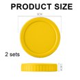 thumbnail image 4 of Mason Jar Lids - Colored Plastic Mason Jar Lids Regular Mouth, Leak Proof Canning Lids Covers with Silicone Rings for Ball, Kerr Jars, Reusable Jar Lid Tops Caps for Mason Canning Jars, 4 of 5