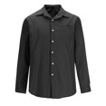thumbnail image 3 of Birdeem Mens Fashion Casual Solid Color Buttons Pockets Long Sleeve Turndown Collar Blouse, 3 of 5