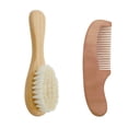 thumbnail image 1 of Baby Hair Brush Set Baby Wool Brush 2 Piece Set, 1 of 9