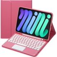 thumbnail image 1 of Touch Keyboard Case for iPad Mini 7 (A17 Pro)/Mini 6th Generation Case 8.3 inch (2024/2021) with Pencil Holder - Magnetically Detachable Touch Bluetooth Keyboard, 1 of 7