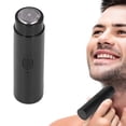 thumbnail image 4 of Small Electric ,  Low Noise Double Ring Mini Electric Shaver  For Travel Home Black, 4 of 8