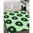 thumbnail image 3 of Ahgly Tapis Rectangulaire Lavable en Machine Intérieur Transitionnel Vert Forêt Foncé, 4 Pieds x 6 Pieds, 3 of 7