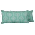 thumbnail image 1 of VargottamIndoor/OutdoorPolyester FabricLumbarPillowCover,All-Weather Waterproof Rectangular Cushion Case for Patio Furniture,12" x 24"Set of 2 -Ogee-52, 1 of 6