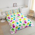 thumbnail image 4 of Erosebridal Colorful Easter Eggs Bedding Sets Twin with Comforter, Cartoon Rabbit Duvet Insert, Happy Easter Decor, Reversible, 4 of 7