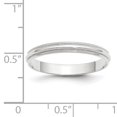thumbnail image 3 of Bande Demi-Ronde 10KW 3mm LTW Milgrain Taille 11.5, 3 of 3