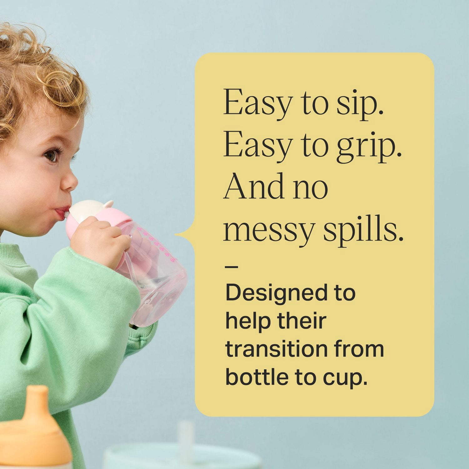 Tommee Tippee Gobelet d'Apprentissage à Paille, 8oz, 6 Mois+, Gobelet de Transition pour Tout-Petit, avec Paille en Silicone Lestée et Poignées Faciles à Saisir, Vert