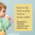 thumbnail image 5 of Tommee Tippee Starter Straw Cup, 8oz, 6 Months+, Easy Transition Toddler Cup, with Silicone Weighted Straw and Easy-hold Handles, Green, 5 of 5