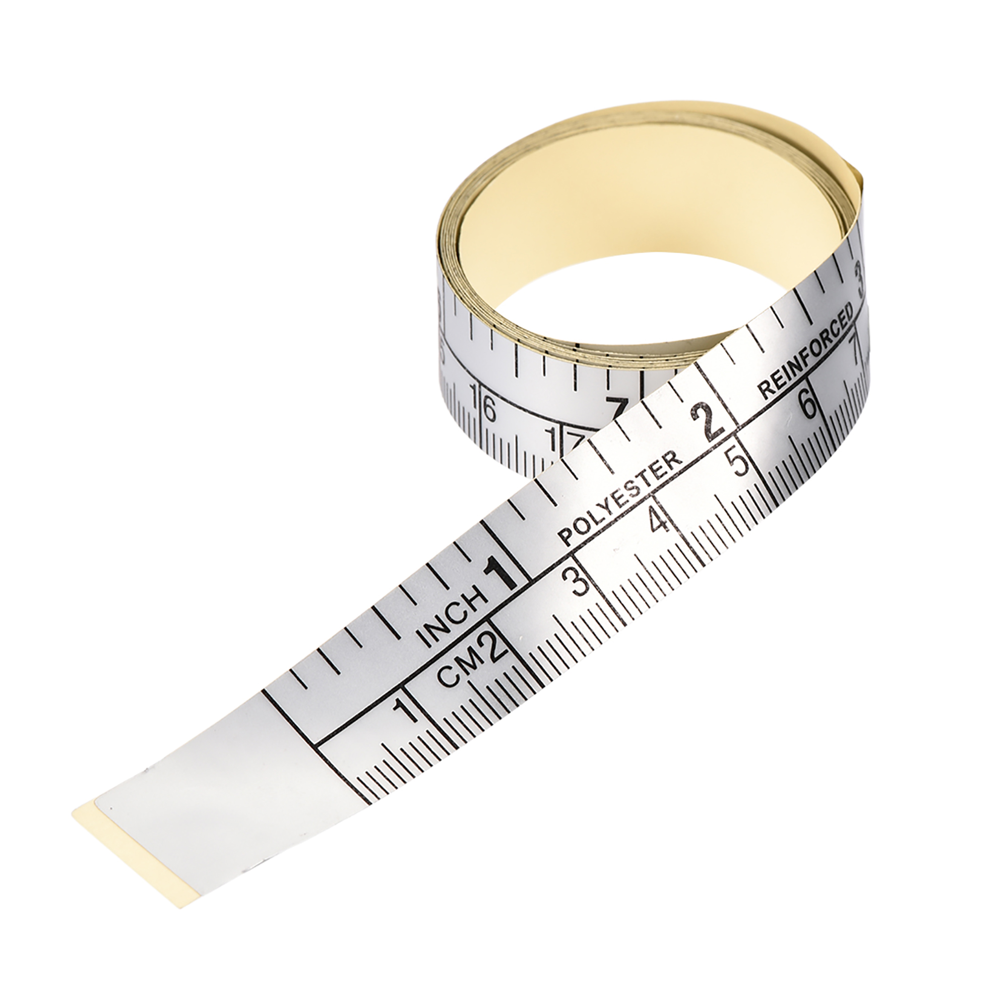 Uxcell Measuring Tape Polyester Adhesive Backed Tape 101cm / 40" Length Inch/Metric Scale for Workbench