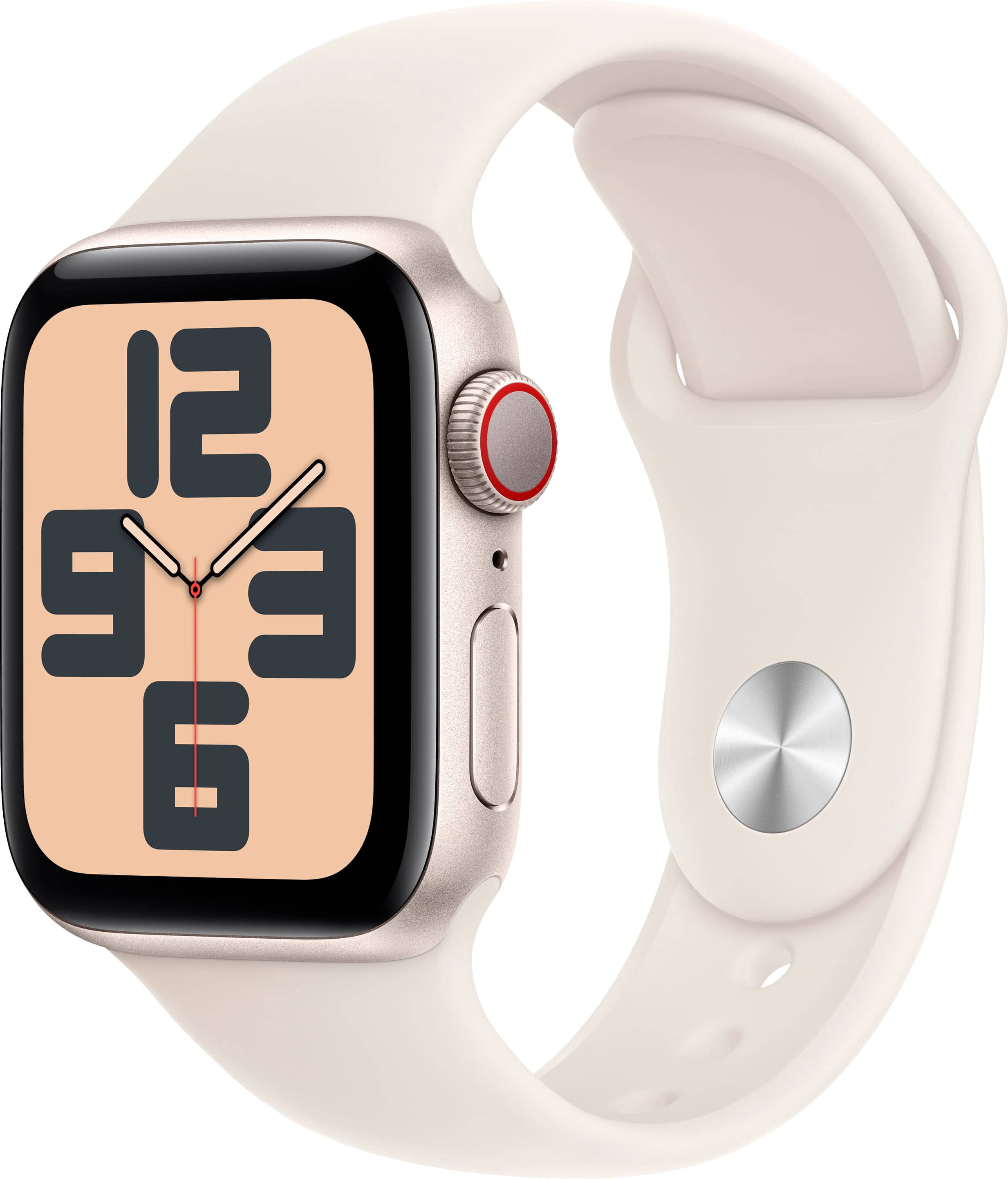 Apple Watch SE 2 Cell 40mm Starlight Aluminum - Starlight Sport Band MXFY3LL/A