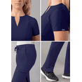 thumbnail image 4 of Adar Addition Go-Higher Scrub Set For Women - Notched V-Neck Scrub Top & Skinny Cargo Scrub Pants, 4 of 7