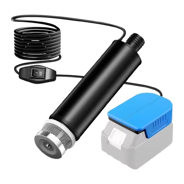 Wireless Submersible Transfer Pump for Draining Water from Pool Covers, Basements, and More, Compatible with 18V Batteries