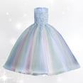 thumbnail image 2 of Robes de Cérémonie pour Filles Sans Manches Robe de Bal pour Filles Robe en Tulle pour Filles Robe pour Tout-Petites Fille pour Filles 4-5 Ans, 2 of 9