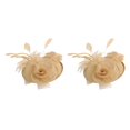 thumbnail image 1 of mmirethe Lady Fascinators Hat Adding Touch Of Glamour To Any Occasion Large Variety coffee 2Set, 1 of 6