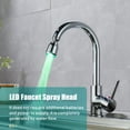 thumbnail image 3 of Water Water Stream Movable Water Automatically Red Blue Green 3 Colors Changing Water Tap for Kitchen Bathroom, 3 of 7