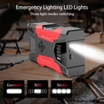 thumbnail image 4 of TFixol Portable 37000mWh Car Jump Starter with Air Compressor, Smart Clamps, and Multi-Output USB for Emergency Power and Tire Inflation, Compact Design, V0 Flame Retardant, -30°C to 65°C Operation, 4 of 6