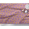 thumbnail image 2 of Soimoi Crepe Silk Fabric Text & Tiger Face Cartoon Fabric Prints by Yard 42 Inch Wide, 2 of 3