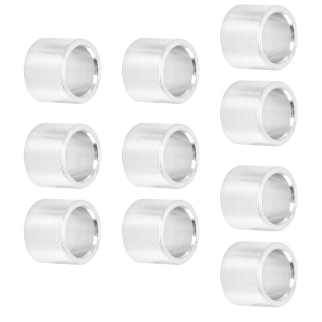 Lot de 10 Entretoises en Alliage d'Aluminium Légères Raccords de Support Structurel Joints Ronds Non Filetés Diamètre Extérieur 8mm