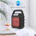 thumbnail image 4 of AMERTEER Portable BT Karaoke Machine Rechargeable Cordless Outdoor Speaker Battery Powered with Microphone & Microphone System for Home Outdoor Gym Party Singing Dancing Camping, 4 of 7