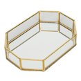 thumbnail image 4 of Haofy Exquisite Decorative Glass Tray Jewelry Dessert Holder Plate W/ Flannel Bottom, 4 of 8
