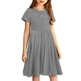 thumbnail image 4 of Rbaofujie Robe T-Shirt d'Été Douce à Manches Courtes pour Petites Filles, Robe Décontractée à Motif, 4 of 7