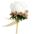 thumbnail image 3 of simhoa Badges de Mariage Badges d'Invité Invité, Blanc et Or, 3 of 8