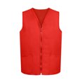 thumbnail image 1 of TOPTIE Adult Volunteer Work Vest Event Supermarket Apron Vests - Red, 1 of 8