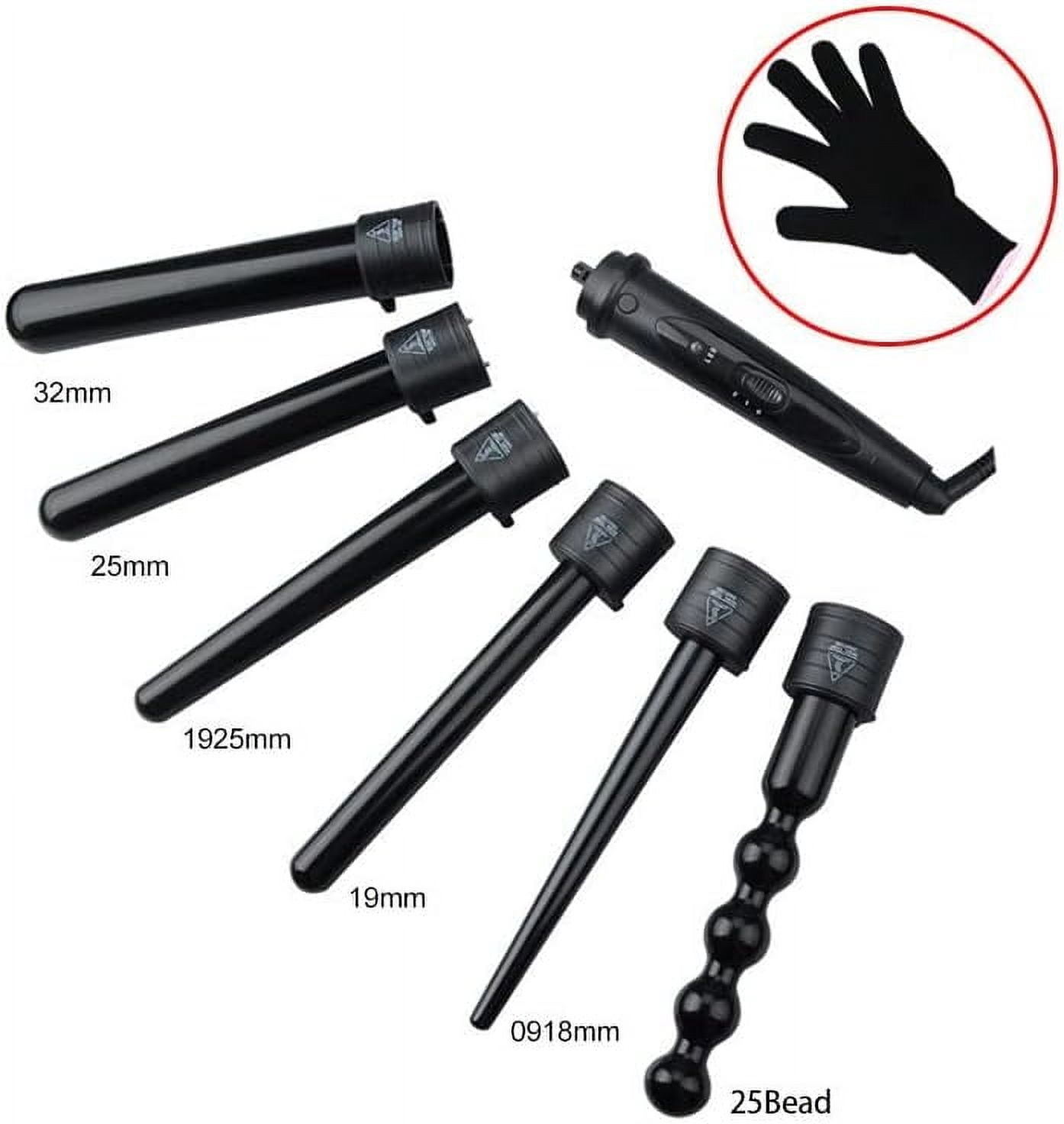 6-in-1 Curling Iron Professional Curling Wand Set Instant Heat Up Hair Curler 6 Interchangeable Ceramic Barrels Optimal Choice