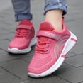 thumbnail image 2 of REDARER Kids' Breathable Mesh Sneakers - Lightweight Running Shoes with Color Block for Playground & Summer Activities,Color:Q13 Hot Pink,Size:7-8 Years, 2 of 9