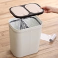 thumbnail image 4 of Binwennn 33 Liners Bags 30 Garbage And Recycle Can Pantry Waste Beige Small, 4 of 6