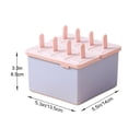 thumbnail image 3 of Meitianfacai Vertical 8 Pack Ice Cream Food Grade Stick Ice Homemade Ice Cream Popsicle Model, 3 of 3