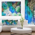 thumbnail image 1 of Extrusive 3D Fabric Flowers Blue - Floral Art Canvas Print, 1 of 3