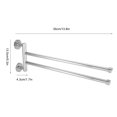 thumbnail image 2 of Swivel Towel Rack,Bathroom Wall Mounted Towel Rack with Hook Swing Out Rotating Towel Hanger Shelf for Bathroom Kitchen [2 Arms], 2 of 7
