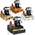 thumbnail image 3 of Estbridge 1pc Rustic Wood Countertop Coffee Bar Organizer  Coffee Station Organizer With Coffee Pod Drawer Holder K Cup Organizer  Coffee Machine Stand Coffee Bar Accessories Organizer  K, 3 of 7