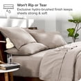 thumbnail image 5 of Bare Home Ensemble Literie Chinée 7 Pcs, Grand Lit, Taupe Chiné, 5 of 5