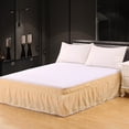 thumbnail image 1 of EGNMCR Defend Slip Bed Skirt Elastic Pleated Bed Skirt Elastic Drooping Bed Skirt Hotel Style Bed Skirt Suitable For Home Hotel Spring Mattress Polyester Bed Skirt, 1 of 6