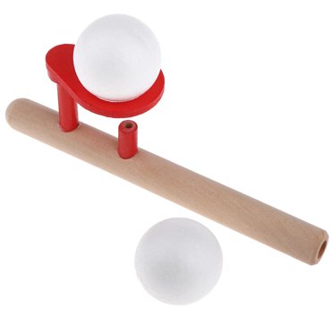 Milaget Funny Floating Ball Game Blow , Wooden Floating Ball Game, Ball Blowing Toy