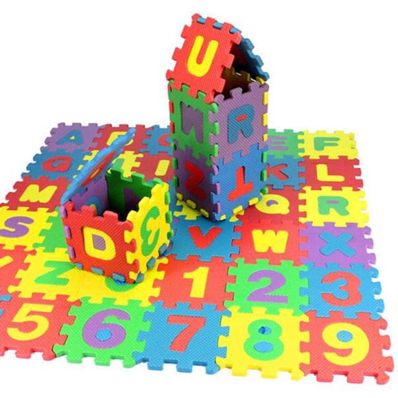 BotaniNest Mousse Éducative 36 Pcs Jouet Cadeau Maths Alphabet Chiffres Casse-Tête Maison