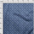 thumbnail image 3 of oneOone Viscose Chiffon Medium Blue Fabric Asian Dabu Print Craft Projects Decor Fabric Printed By The Yard 42 Inch Wide, 3 of 4