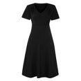 thumbnail image 2 of UPPADA Robe de Cocktail pour Femmes à Manches Longues Robe d'Invitée de Mariage Fente Latérale Robe Formelle Évasée Taille Haute Robe de Fête Robe de Bal Robe de Cocktail Offre, 2 of 7