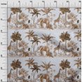 thumbnail image 3 of oneOone Viscose Chiffon Olive Green Fabric Tropical Sewing Craft Projects Fabric Prints By Yard 42 Inch Wide, 3 of 4