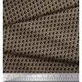 thumbnail image 2 of Soimoi Black Modal Satin Fabric Small Circle Geometric Fabric Prints By Yard 42 Inch Wide, 2 of 3