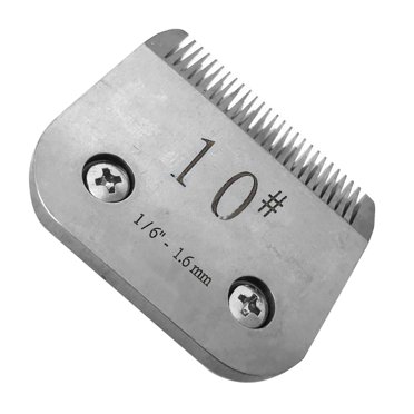 APPLAYERR Stainless Steel 10F Clipper Blade Pet Grooming 1.6mm Cut for Andis Heiniger Clippers Professional Use