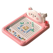 Amzcrzy Drawing Board Desk Organizer Magnetic Drawing Board Shiba Bear Art Abs Interactive Bead Pen Art with Guide School Supplies Teacher Supplies Back To School Supplies Office Desk Accessories