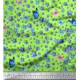 thumbnail image 1 of Soimoi Cotton Cambric Fabric Butterfly & Flower Decor Fabric Printed Yard 42 Inch Wide, 1 of 3