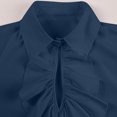 thumbnail image 5 of TIMIFIS Chemise pour Homme Gothique Renaissance à Volants devant Pirate Shirt, Vintage Médiéval Bandage à Manches Longues Vêtements de Cosplay-Bluefall, 5 of 5
