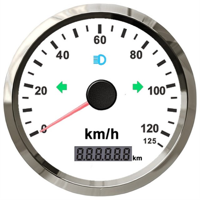 85mm GPS Speedometer 125/200KM/H with GPS Antenna for Motorcycle Racing Car Waterproof IP67 Overspeed Warning 12V 24V