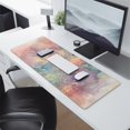 thumbnail image 4 of Cute Pink Gold Marble Large Mouse Pad - 31.5x11.8in Desk Mat Laptop Protector, 4 of 7