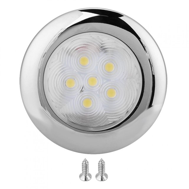 LED Dome Light, Energy Saving Long Lighting Range RV Interior Light Stainless Steel For Large Deck Ships Consoles